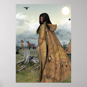Native American Life Poster
