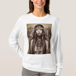 Native American Linwork T-Shirt Design