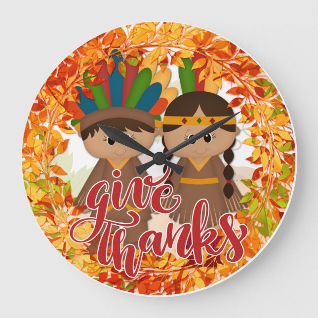 Native American lite - tack för Ge Stor Klocka (Framsida)