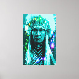Native American Magic Chief Canvastryck