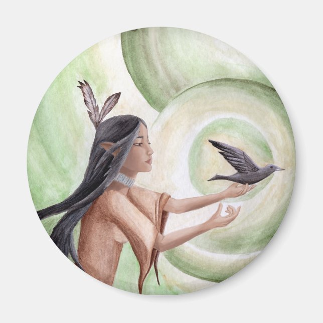 Native American Magnet Indian Magnet (Framsidan)