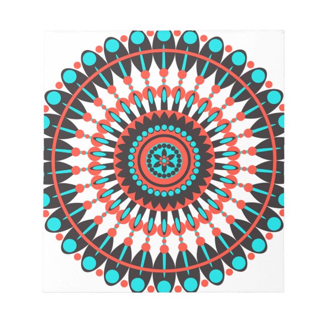 Native American Mandala Anteckningsblock (Framsida)
