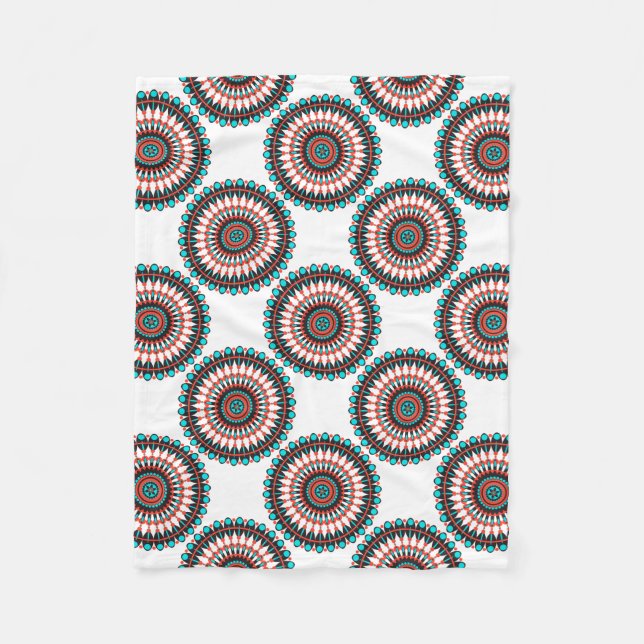 Native American Mandala Fleecefilt (Framsidan)
