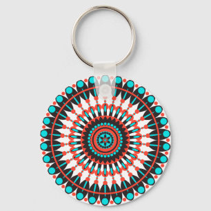 Native American Mandala Nyckelring