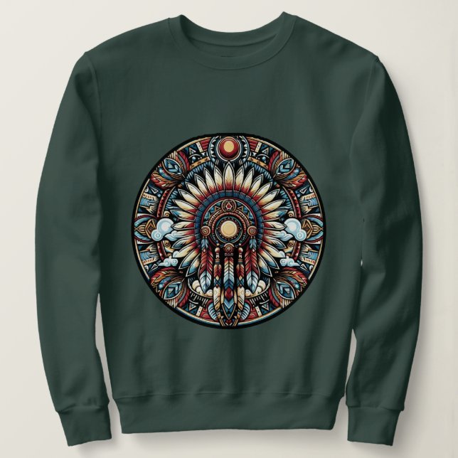 Native American Mandala T Shirt (Design framsida)