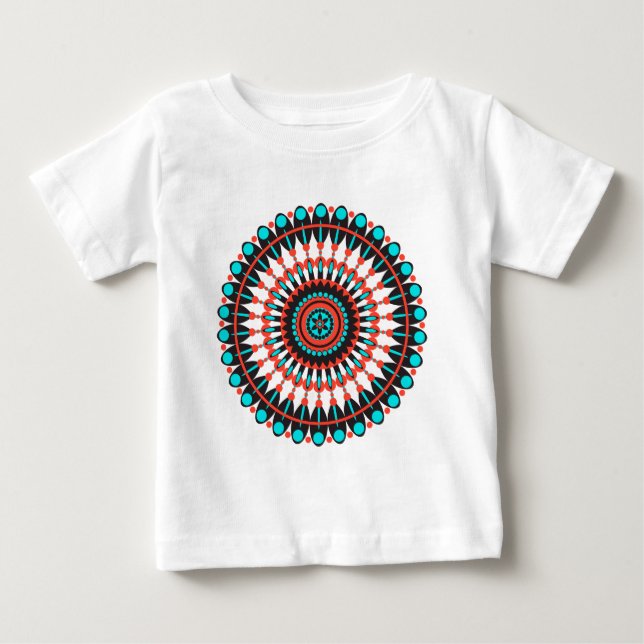 Native American Mandala Tee Shirt (Framsida)