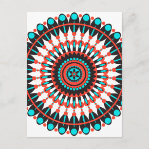 Native American Mandala Vykort
