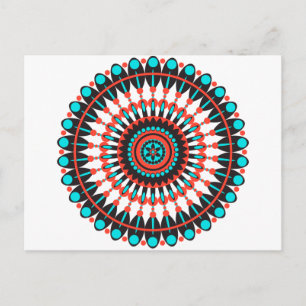 Native American Mandala Vykort