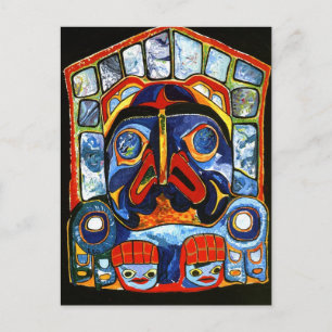 Native American Mask Vykort