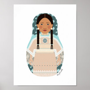 Native American Matryoshka Affisch