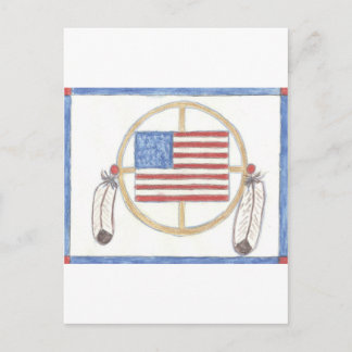 Native American Medicine Wheel Vykort