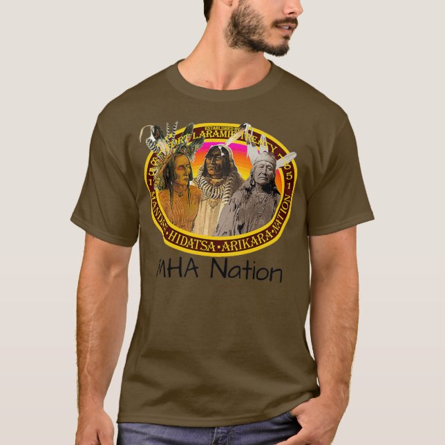 Native American MHA Nation by Drops of Hope T Shirt (Framsida)