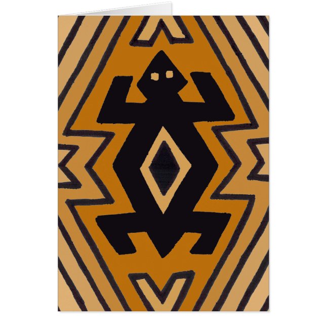 Native American Mimbres Bear Hälsningskort (Framsidan)