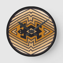 Native American Mimbres Bear Rund Klocka