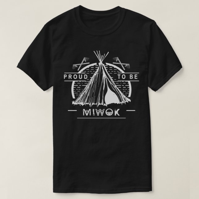 Native American Miwok Tribe  T Shirt (Design framsida)
