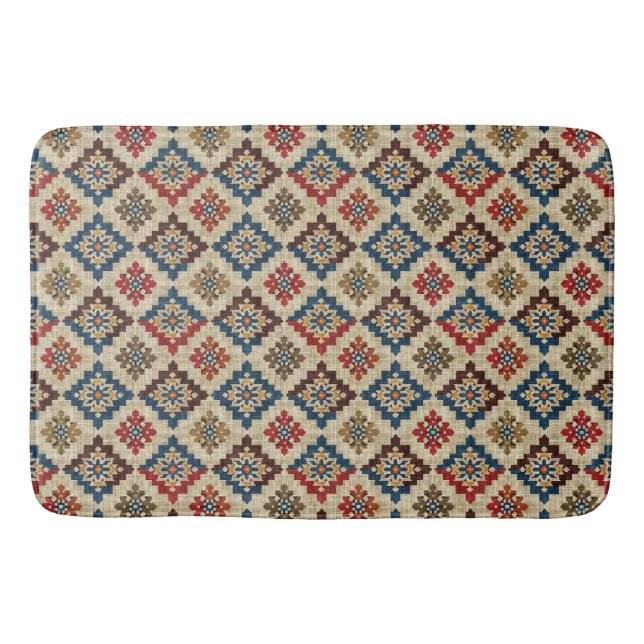 Native American Mönster Bath Mat Badrumsmatta (Framsidan)