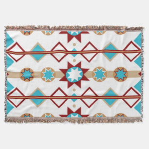 Native American Mönster Filt