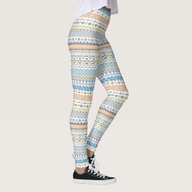 Native American Mönster Leggings (Höger)