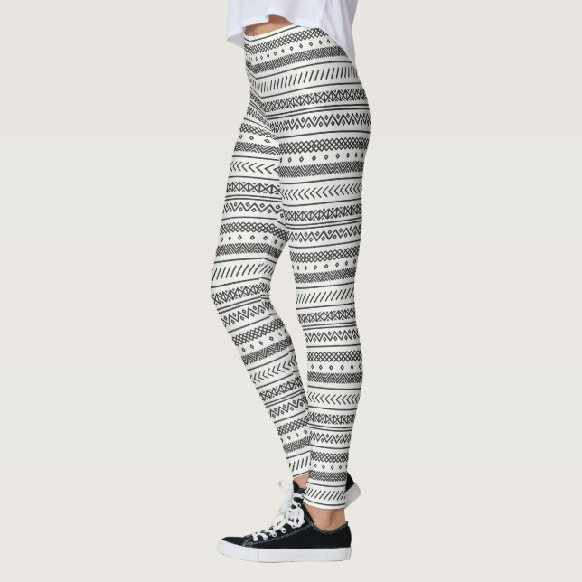 Native American Mönster Leggings (Vänster)
