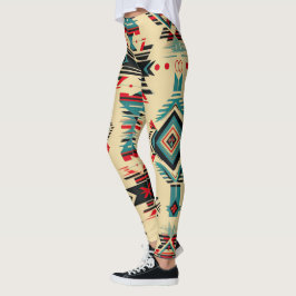 Native American mönster Leggings