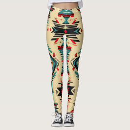 Native American mönster Leggings