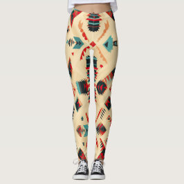 Native American Mönster Leggings