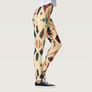 Native American Mönster Leggings