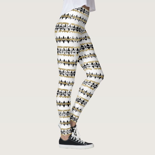 Native American Mönster Leggings (Höger)
