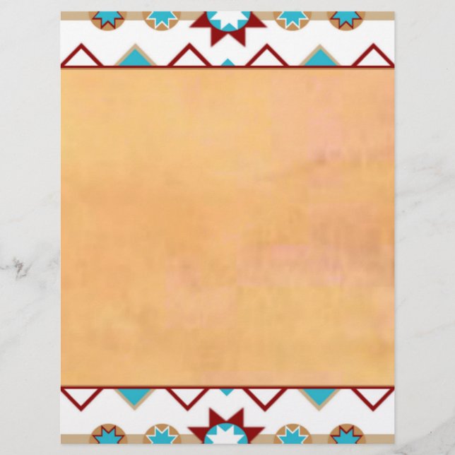Native American Mönster Letterhead (Framsida)