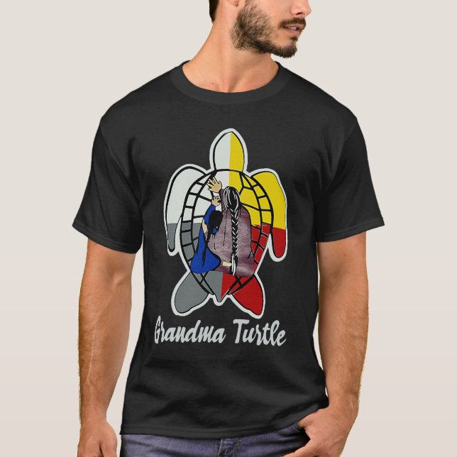 Native American morma sköldpadda T Shirt (Framsida)
