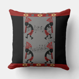 Native American Music Kokopelli Dekorativ kudde