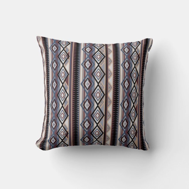 Native American Navajo Rand Pillow Kudde (Framsida)