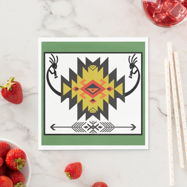 Native American Party Kokopelli Party Pappersservett (Insitu)