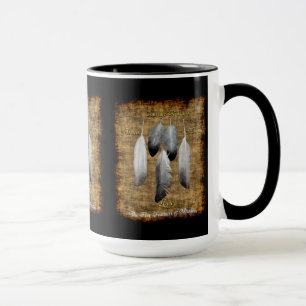 Native American Peace Feathers Designer Mugg