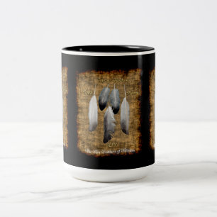 Native American Peace Feathers Designer Mugg