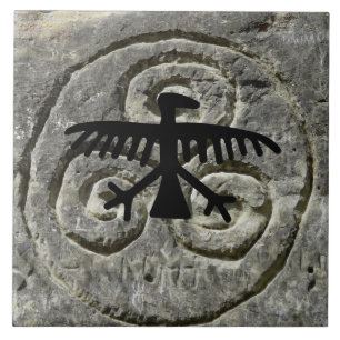 Native American Petroglyphs Tile Kakelplatta