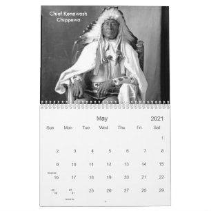 Native American Photos, Indian Kalender