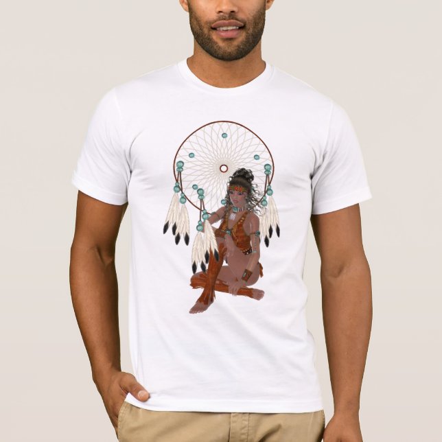 Native American Princess Dreamcatcher Shirt T-shirt (Framsida)