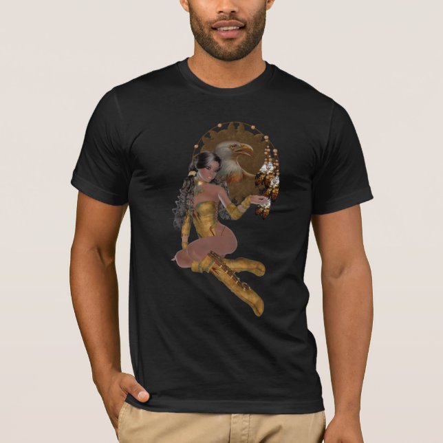 Native American Princess Mandala Shirt Tee Shirt (Framsida)