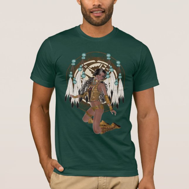 Native American Princess och Horse Shirt Tee (Framsida)