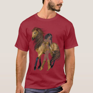 Native American Princess och Horse Shirt Tee Shirt