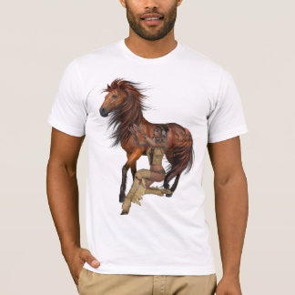 Native American Princess och Horse Shirt Tee Shirt