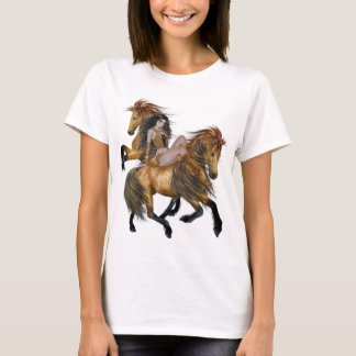 Native American Princess och Stallions Shirt T
