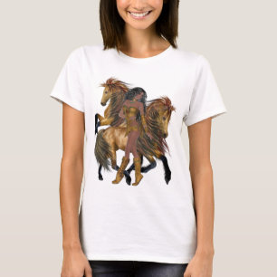 Native American Princess och Stallions Shirt T