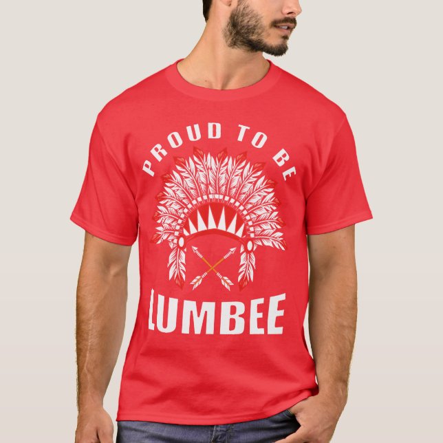 Native American Proudo Be Lumbee 80s gift T Shirt (Framsida)