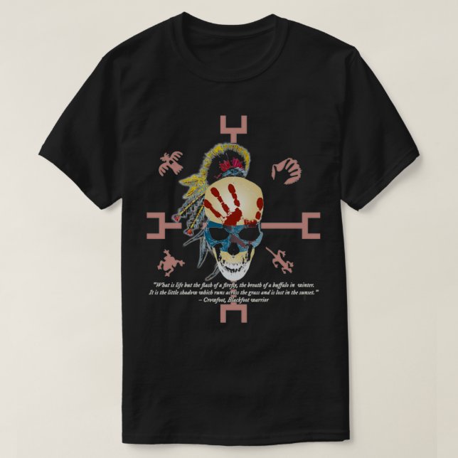 Native American Quote Native American Quote and Sk T Shirt (Design framsida)