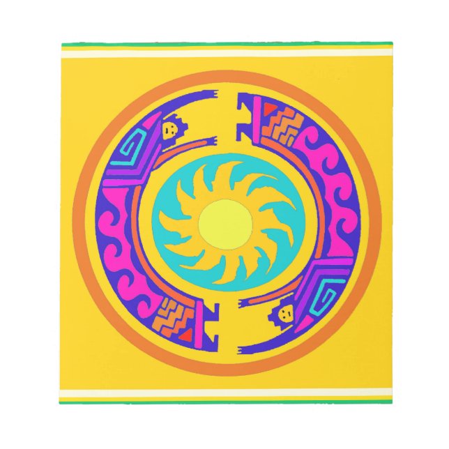 Native American Rainbow Spirits Anteckningsblock (Framsida)