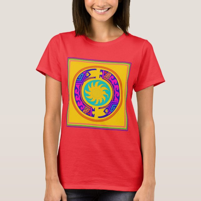 Native American Rainbow Spirits T-shirt (Framsida)