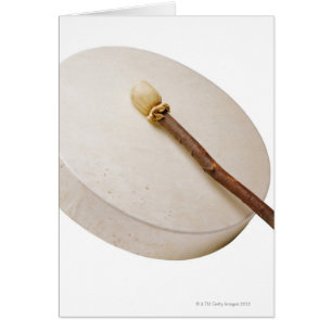 Native American Ram Drum Hälsningskort