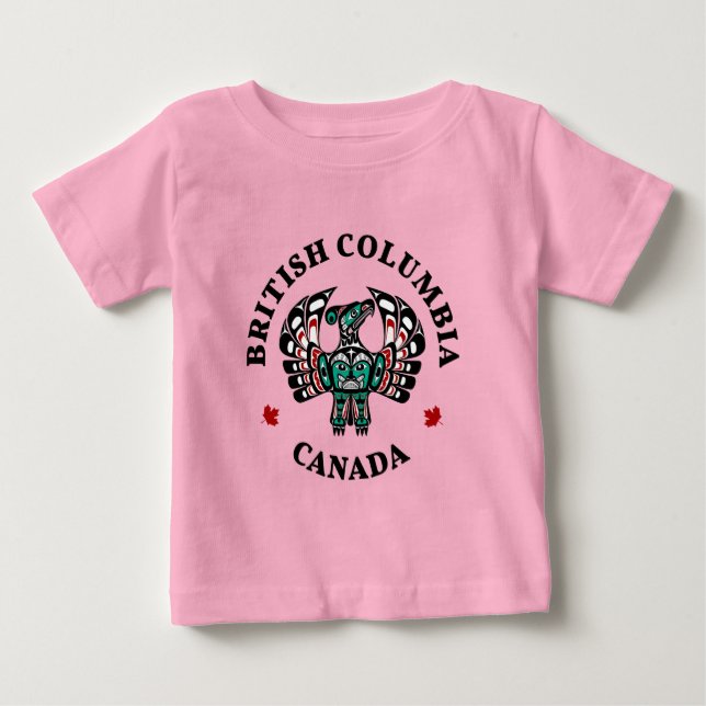 Native American Red Black Art Thunderbird T Shirt (Framsida)